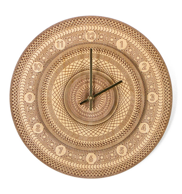 Matt Moore 'Carpe Diem' Wooden Clock Available