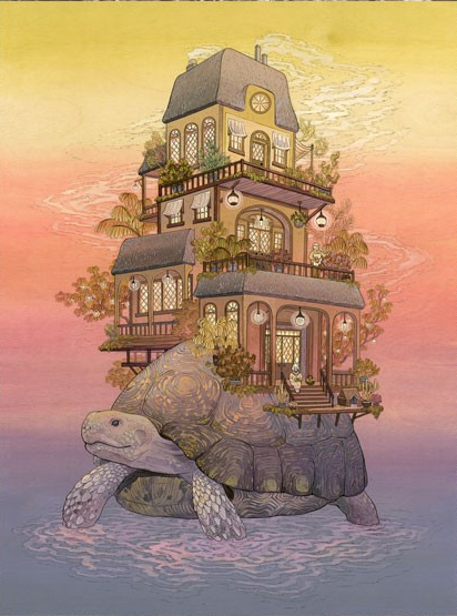 Nicole Gustafson 'Tortoise, Tortoise' Print Available