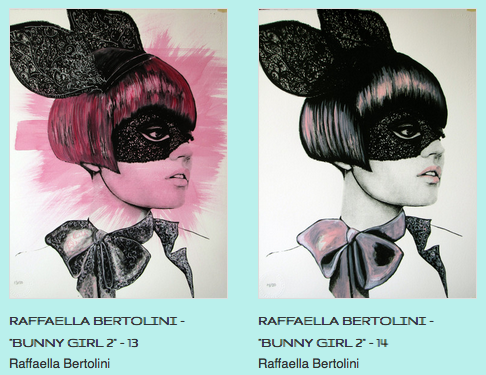 Raffaella Bertolini 'Bunny Girl' Prints Available