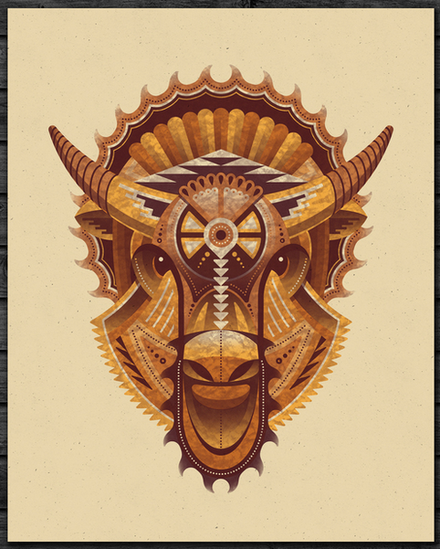 DKNG Studios 'Bison' Print Available