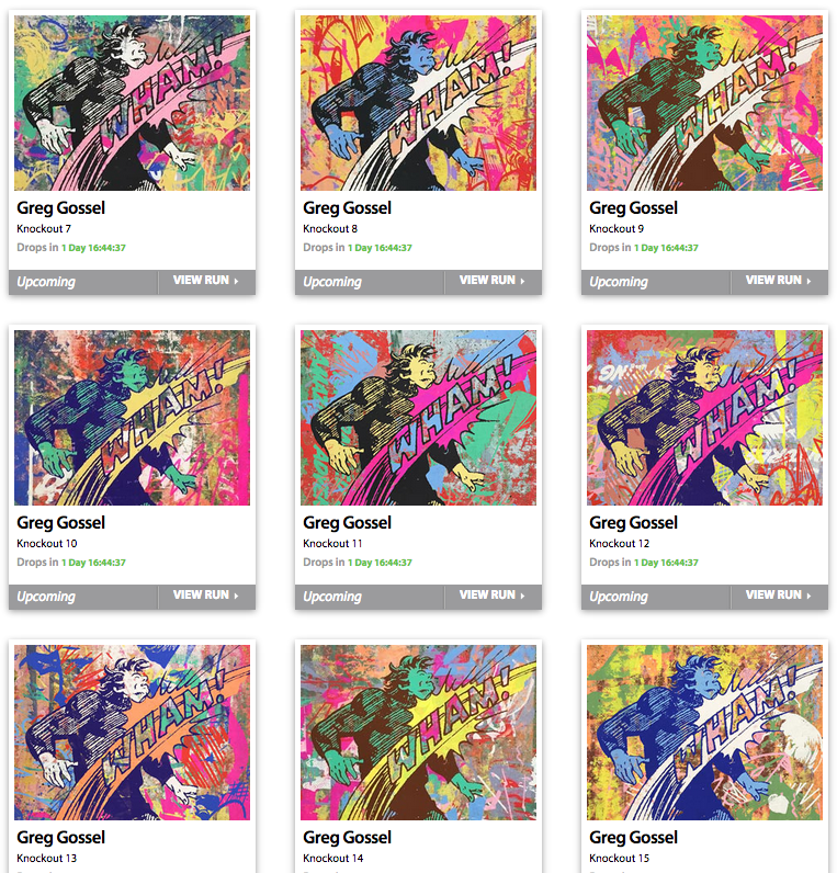 Greg Gossel 'Knockout' Prints Release Details