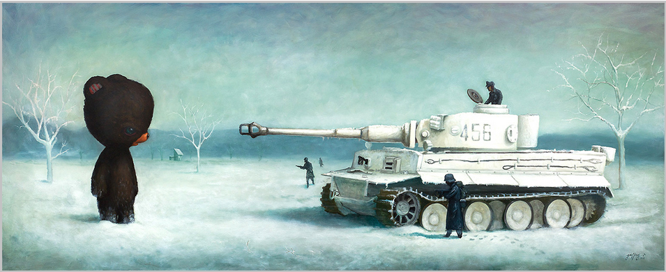 Geoffrey Gersten 'Close Encounter' AMAZING Painting Available