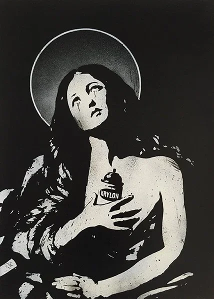 Fake 'Cry For Krylon' Stencil Print Available