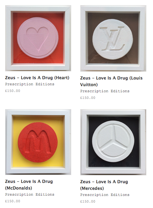 Zeus 'Prescription Editions' Sculptures Available