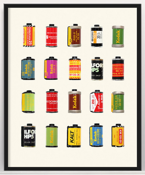 Pigeon Editions 'Vintage Film Cannister' Print Available