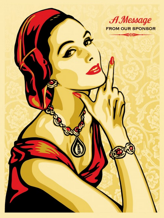 Obey 'A Message From Our Sponsor' Print Release Details