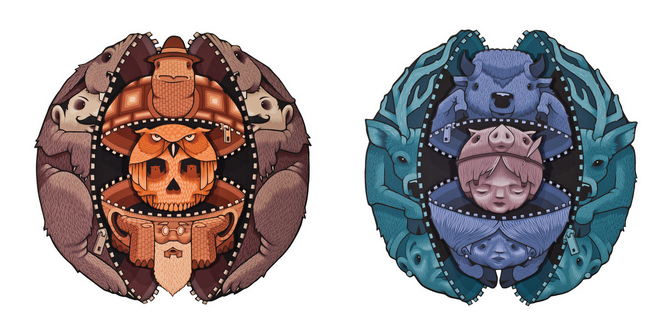 Jeremy Fish 'Life Lesson Layers' + 'Unzipping The Past' Prints Available