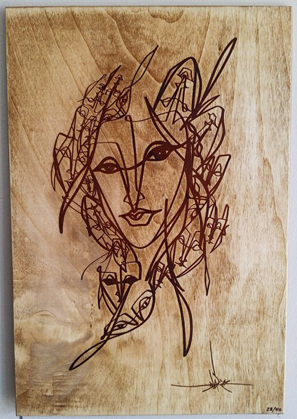 Anser 'The Cirrus Siren' Wood Print Available