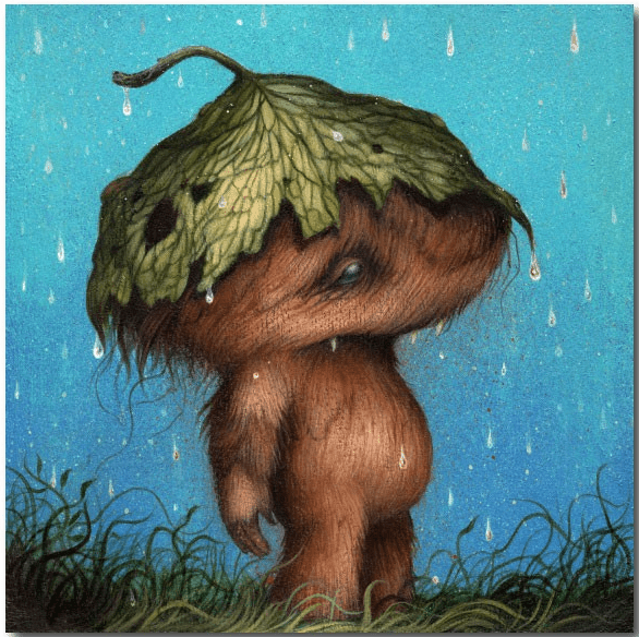 Dan May 'Spring Showers' Wood Print Availabel