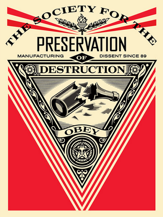 Shepard Fairey 'Society Of Destruction' Print Release Details