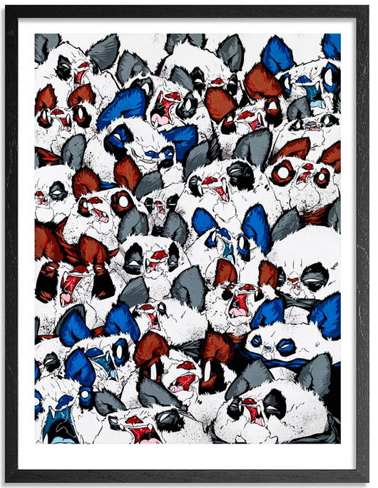 Angry Woebots 'Fangs And Furballs' Print Available