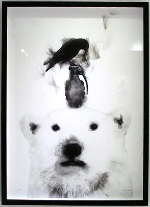 Spazuk 'Bear Down 1' HPM Print Available