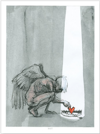 Derek Hess 'Bait' PERFECT Valentine's Day Print Available