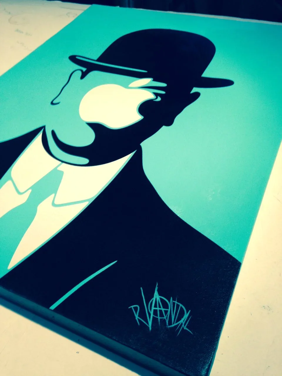 Rourke Van Dal 'Apple Mag' Canvas Available