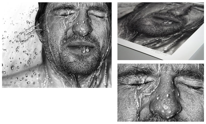 Dirk Dzimirsky 'Drawn Face VI' INCREDIBLE Print Available