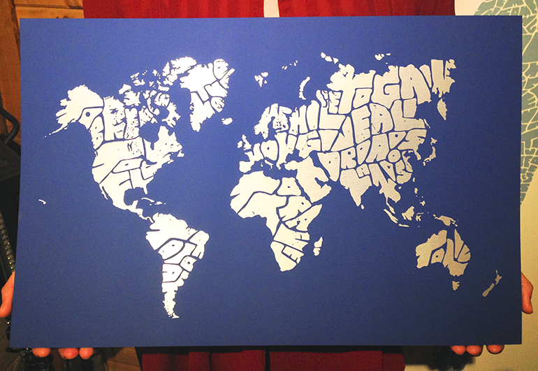 Tekst 'Travel' Print Available