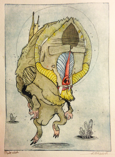 100Taur 'Flying Mandrill' HPM Prints Available