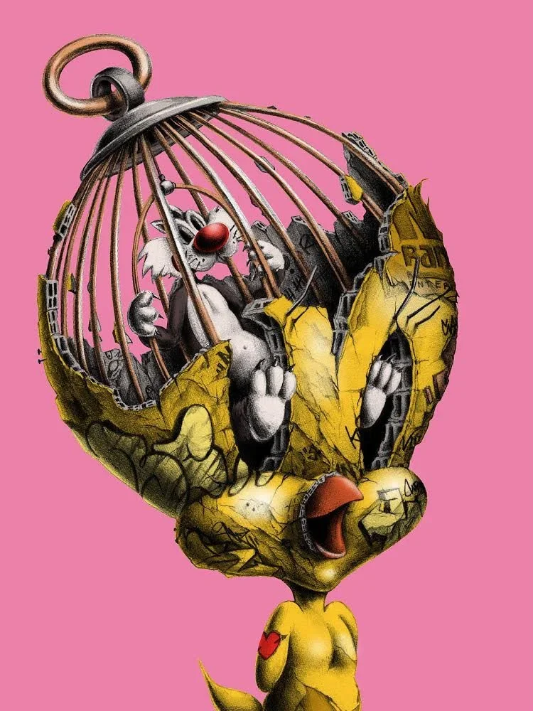 Pez 'Better In Than Out' PINK Print Available