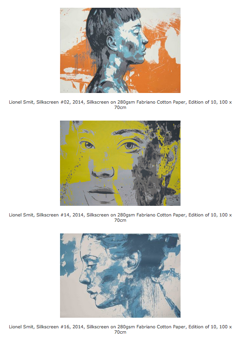 Lionel Smit Silkscreen Prints Available