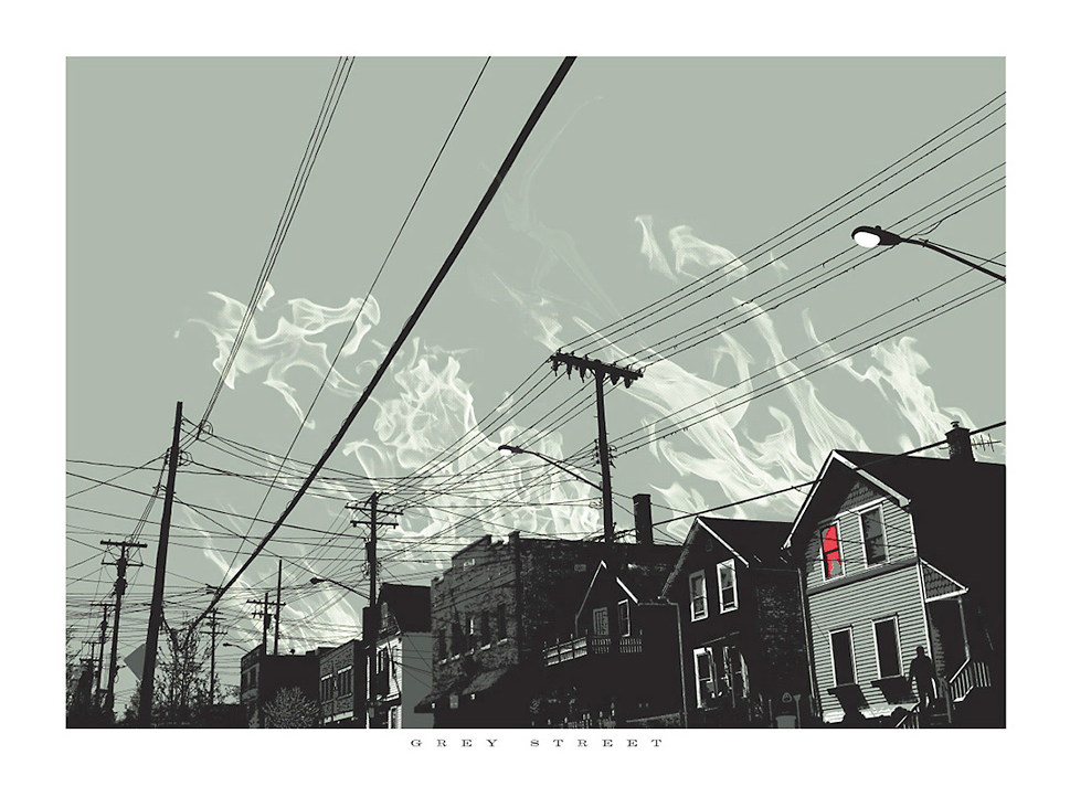 Mark Brabant 'Grey Street' Print Available