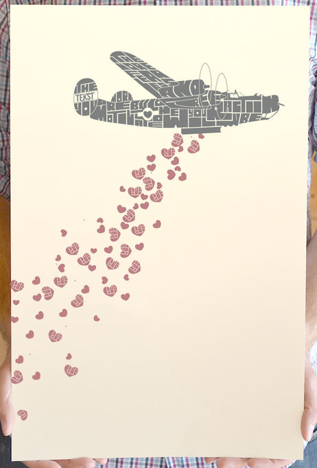 Tekst 'Motivated By Love' Print Available