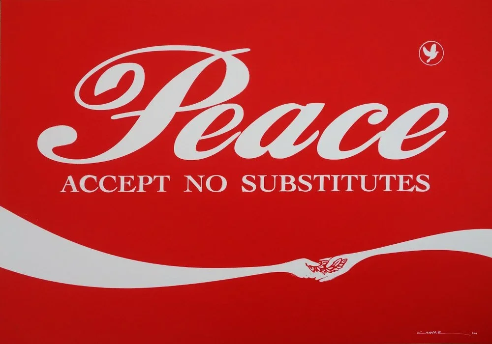 Canvaz 'Peace Except No Substitute' Print Available