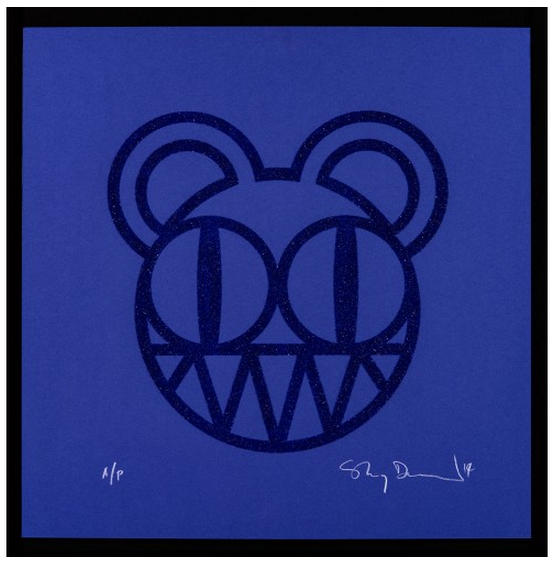 Stanley Donwood 'Blue Diamond Heist Bear' Print Available