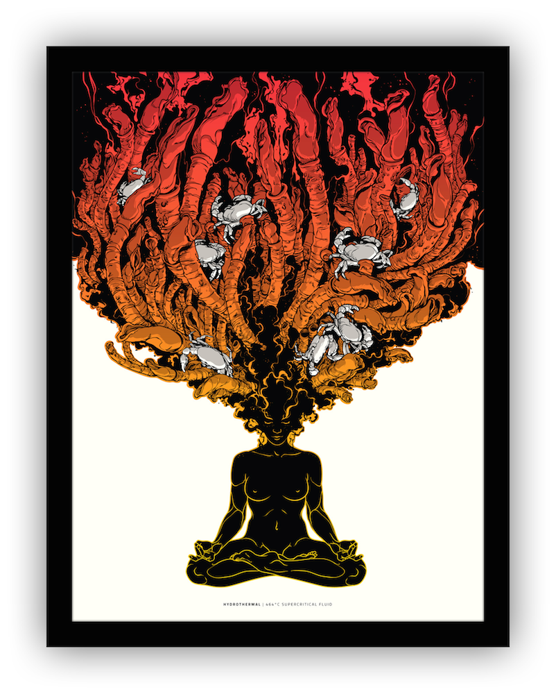 Joshua Budich 'Supercritical Fluid' Red + Purple Prints Available