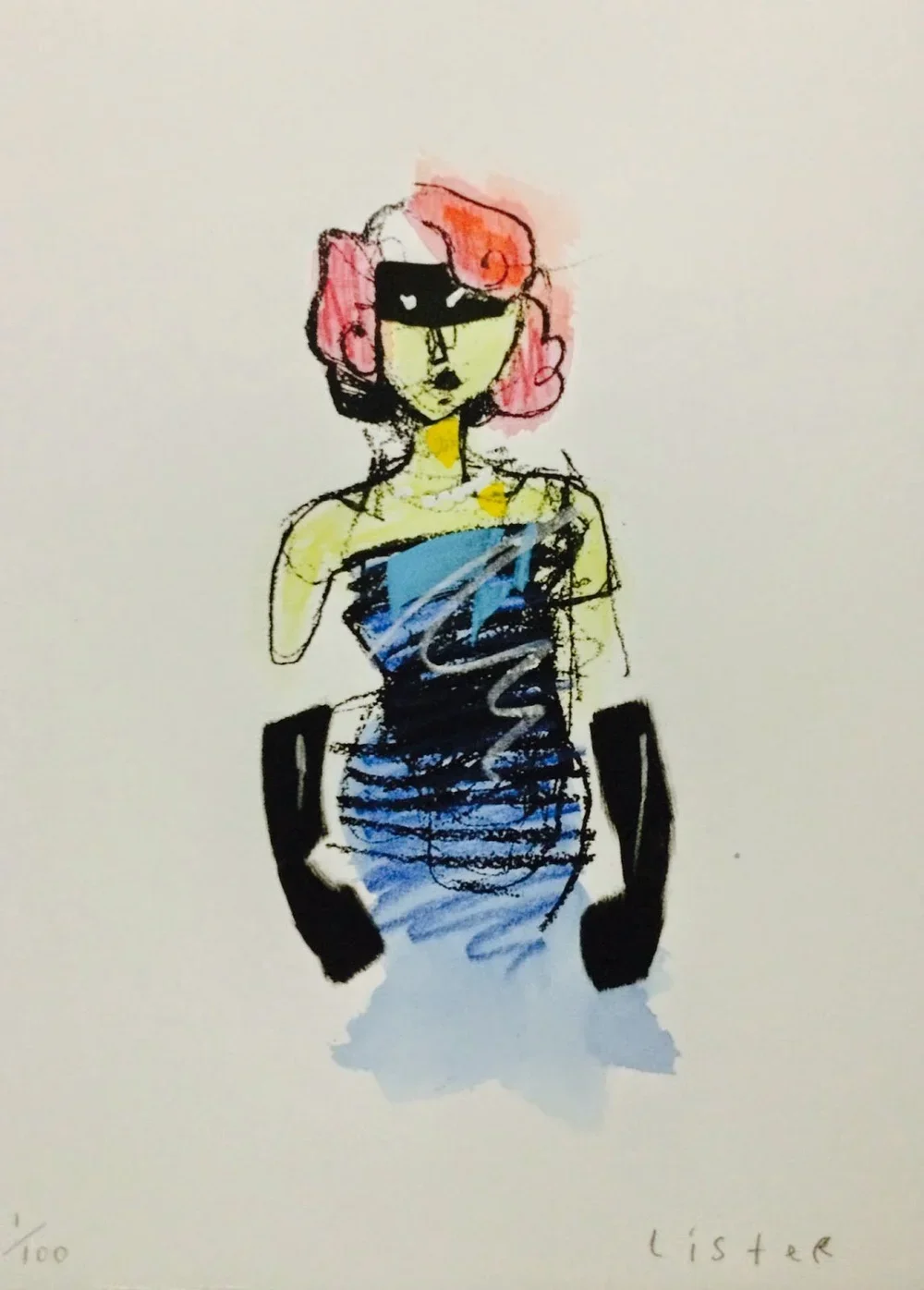 Anthony Lister 'Rubber Glove Dame' HPM Available