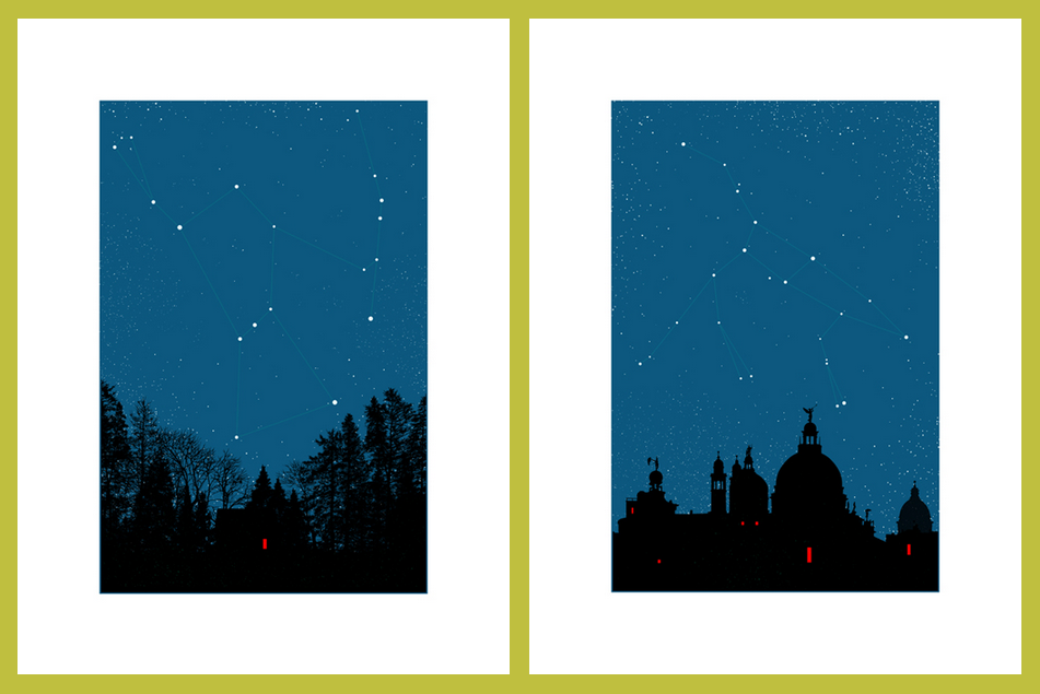 Dan McCarthy 'Orion' + 'Ursula Major' Night On Earth Print Set Available