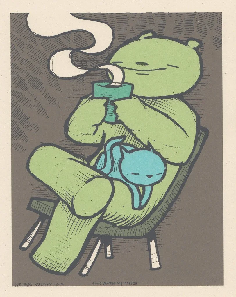 Jay Ryan 'Good Morning Coffee' Print Available