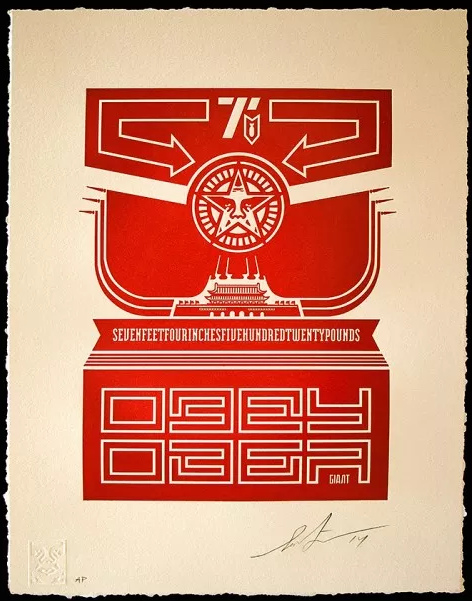 Obey 'Chinese Banner' Letterpress Print Release Details
