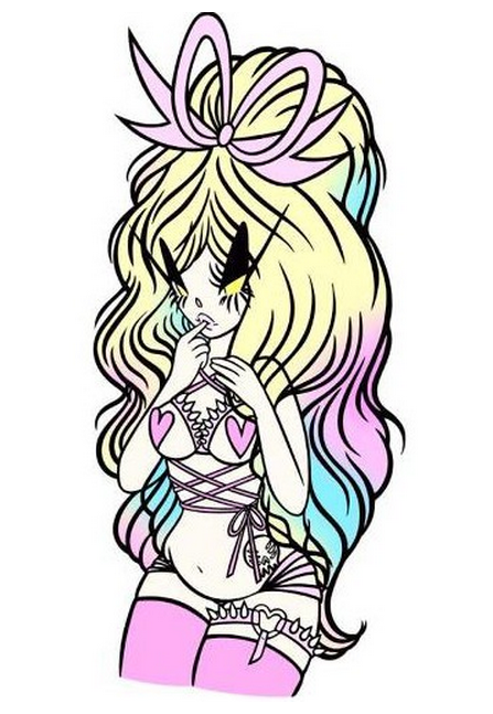 Bei Badgirl 'Bondage Babydoll' Print Available