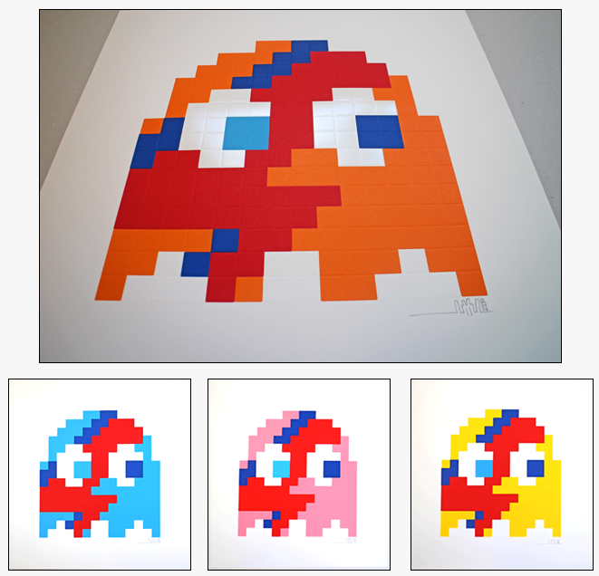 Space Invader 'Aladdin Sane' Prints Available
