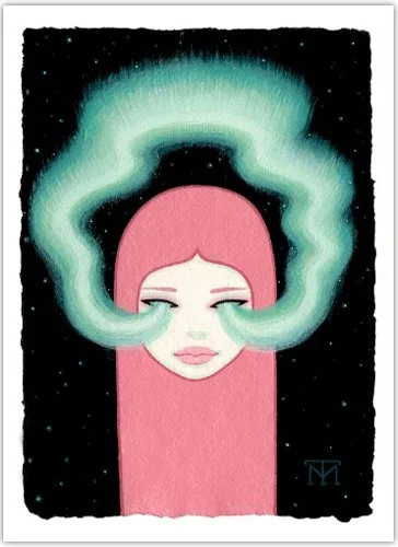 Tara McPherson 'Aurora Eyes', 'Glowworm Eyes' + 'Greater Kudu' Giclee Prints Available