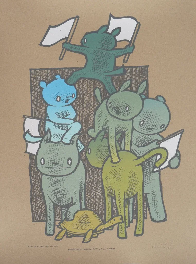 Jay Ryan 'There Is No 'I' In Turtle' Print Available