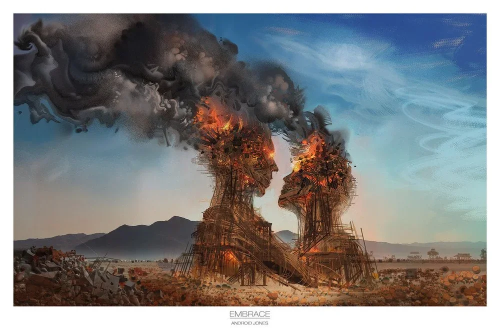 Android Jones 'Embrace' BEAUTIFUL Print Available