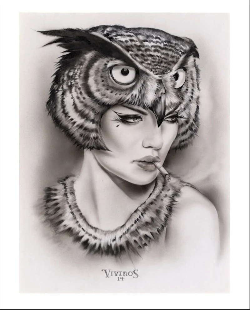 Brian M Viveros 'Night Watch Her' Print Available