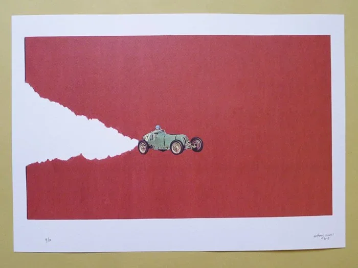 Anthony Zinonos 'Ripping Racer' Print Available