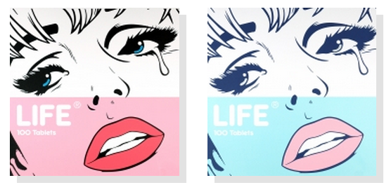 Ben Frost '100 Tablets' Pink or Blue Prints Available