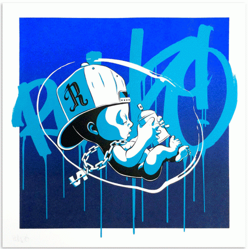 Ronzo 'Born Vandal' BLUE + PINK Prints Available