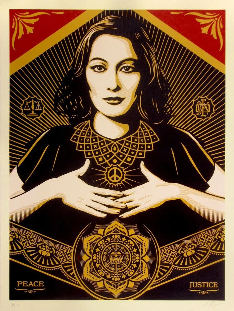 Obey 'Peace and Justice Woman' Large Format Print Available
