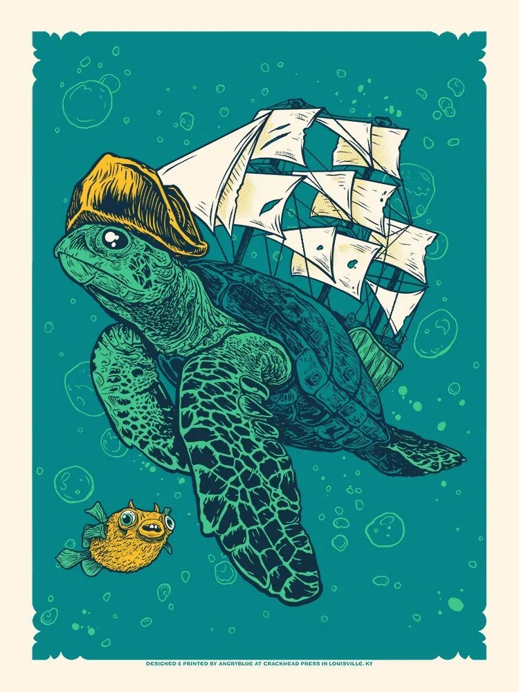 AngryBlue 'Sea Change' Print Available