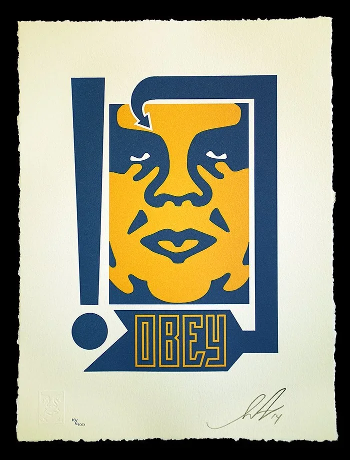 Obey 'Mustard And Navy' Letterpress Print Release Details