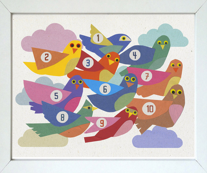 Marcus Walter 'Racing Birds' Print Available