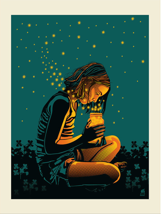 Methane Studios 'Summer Glow Bugs' Print Available