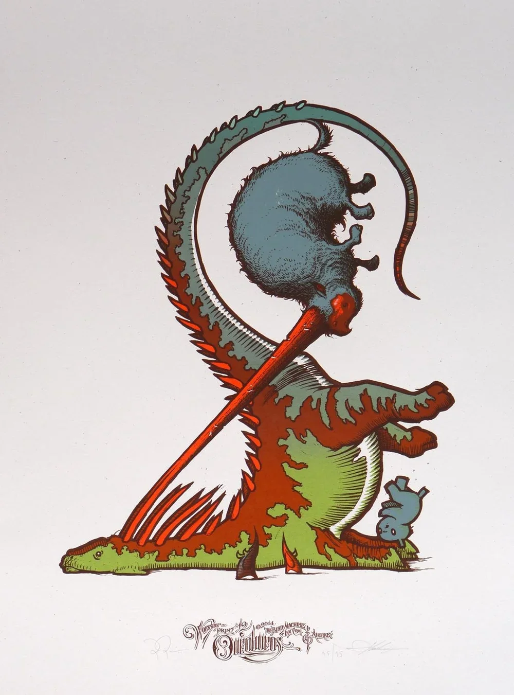 Jay Ryan + Aaron Horkey 'Ouroburos' Print Available NOW