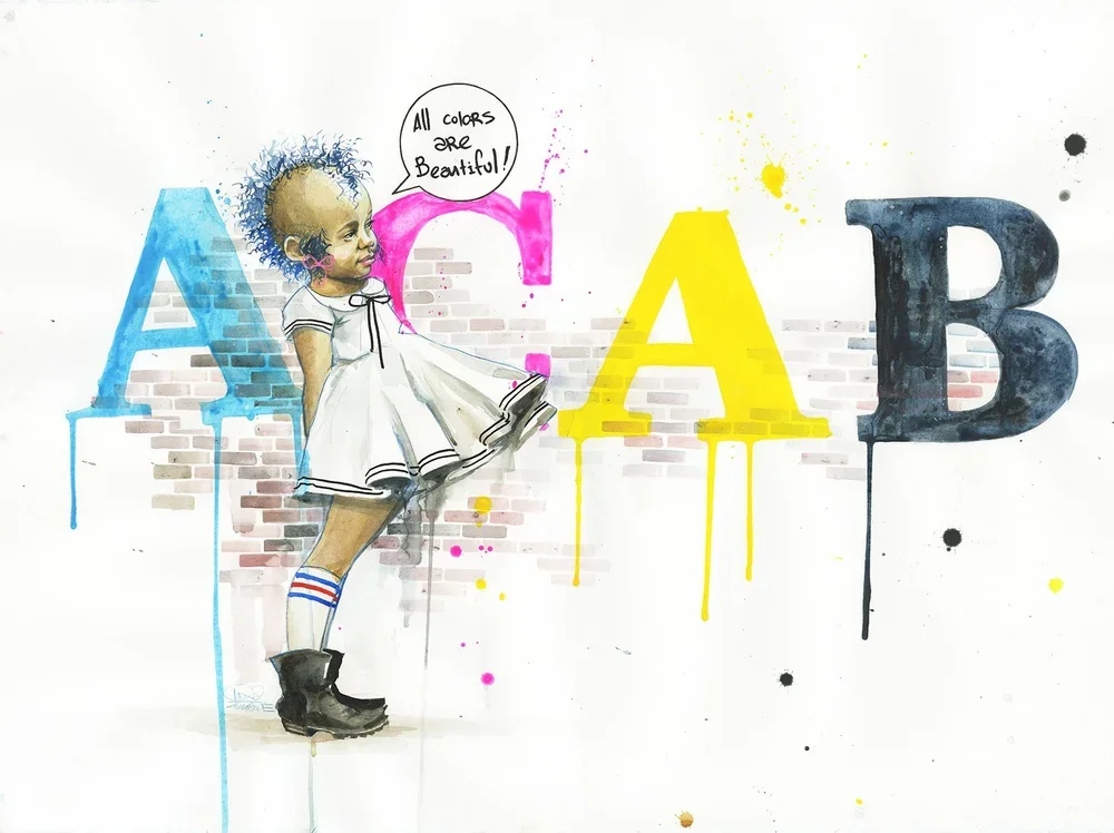 Lora Zombie 'All Colors Are Beautiful' Original Available