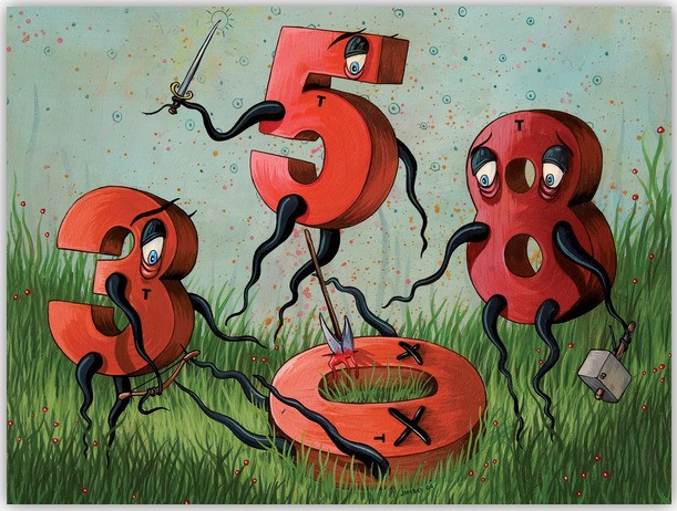 James Demski Jimbot 'The Assasination Of Zero' Wood Print Available