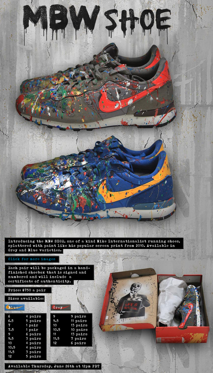 Mr Brainwash 'MBW Shoes' Custom Nikes Release Details